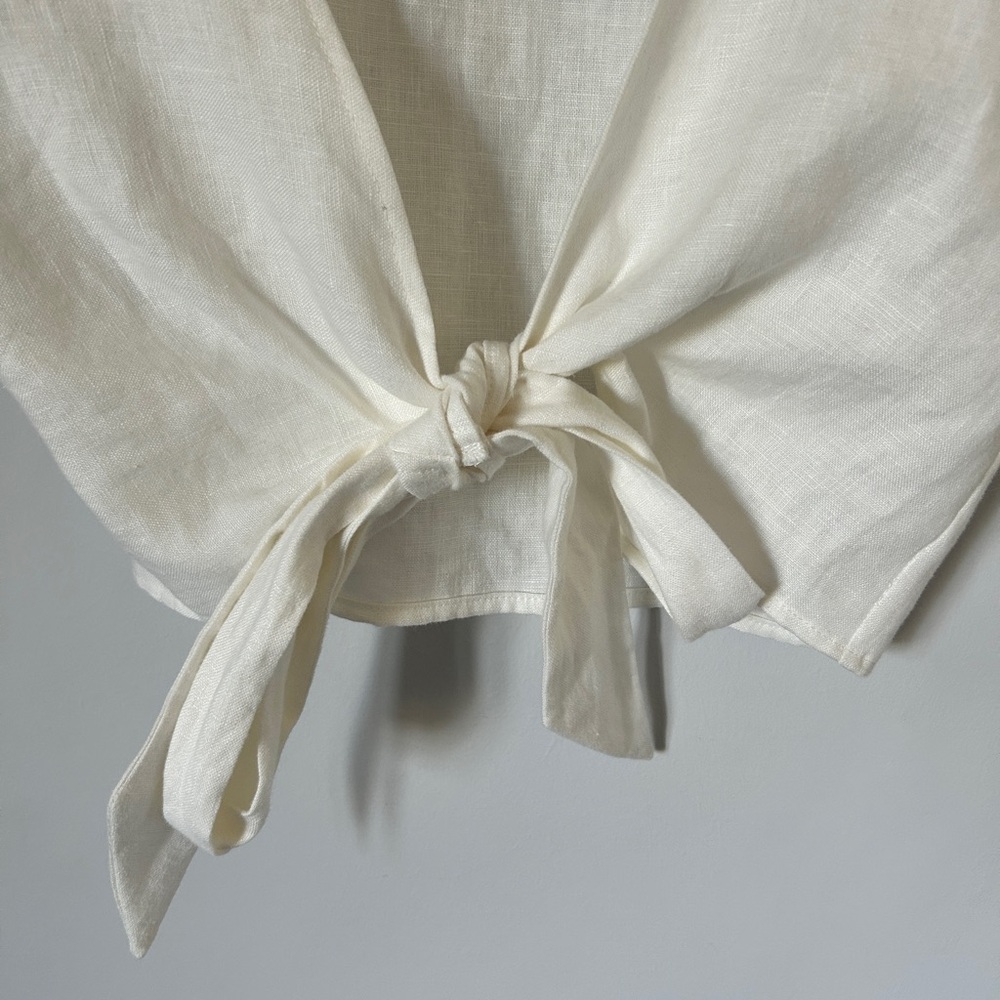 Modern Sunday Tie-front Blouse - Picture 4 of 6